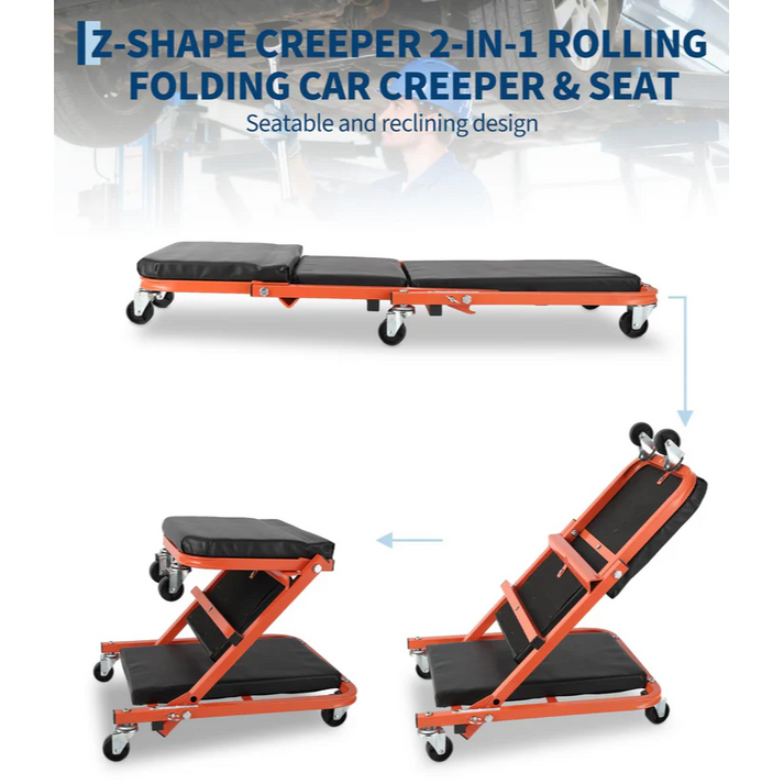 Taburete mecánico plegable en 3 segundos